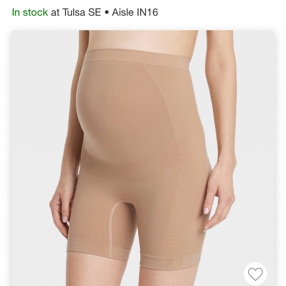 NWT XL Maternity Shapewear Shorts in Tan